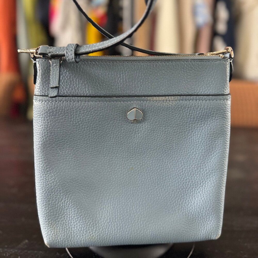 Kate Spade Light Blue Leather Crossbody Bag